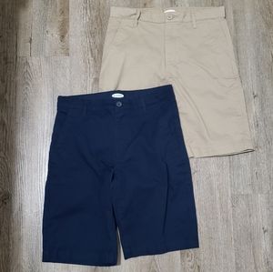 Boys Old Navy Shorts Bundle (2 Pair) | Color: Navy Blue/Tan | Size 12 | NWT